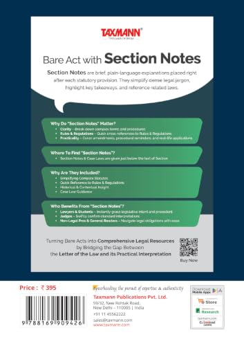 Taxmann's Occupational Safety Health and Working Conditions Code 2020 with Rules 2026 [Bare Act with Section Notes] – Incorporates the Code | Section Notes | Case Laws | Rules | Comparative Study