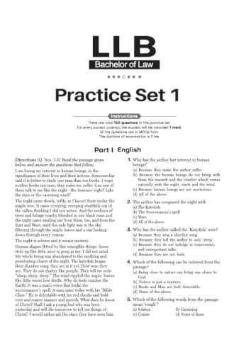 Arihant LLB Entrance Exam 2027 | 15+ Solved Papers 2026-2010 | DU, BHU, IPU, Jamia Millia, NLU & Regional Law Entrance Exams | Authentic Questions with Detailed Explanations | 3 Practice Sets