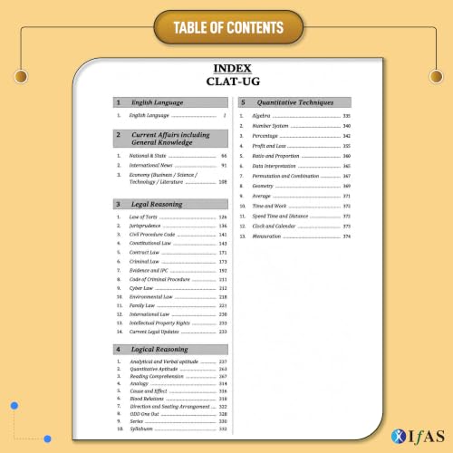 CLAT UG Books for Preparation 2027 | 12 Years (2015-2026) Previous Year Solved Papers with Detailed Solutions | CLAT Books for Preparation 2027 for CLAT UG & Law Entrance Exams | IFAS
