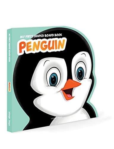My First Shaped Board book - Penguin, Die-Cut Animals, Picture Book for Children book cover