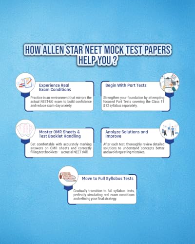 ALLEN STAR NEET Mock Test Papers With Solutions in English | 15 Mock Tests (9 Part Syllabus + 6 Full Syllabus) as per Latest NTA Pattern ( 15 OMR ... Year Paper Analysis | Target NEET-UG 2027