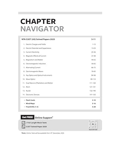 Arihant CUET UG 2026 Physics Chapterwise Notes & Question Bank | Based on NTA Test Pattern | 1000+ NCERT-Based MCQs, Mind Maps, Flash Cards & Quick ... 2025 Solved Paper & Online Digital Support