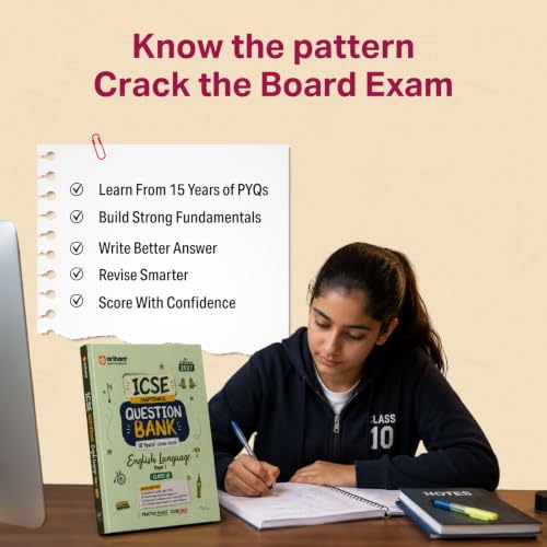 Arihant ICSE Question Bank Class 10 Mathematics For Board Exam 2027 | 26 Years Chapterwise & Topicwise PYQs (2026–2001) with Detailed Step-by-Step Solutions, Examiner's Comments,Tips & 3 Sample Papers