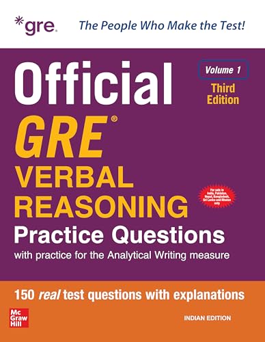 OFFICIAL GRE VERBAL REASONING PRACTICE QUESTIONS VOL 1