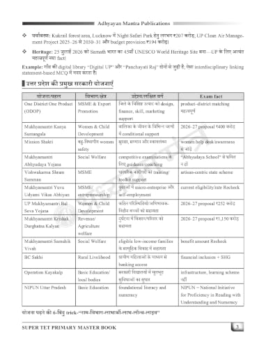 SUPERTET PRIMARY MASTER BOOK | 3200+ One Liners | 14 Subjects, 15 Model Papers & 26 Grand Tests | Complete Theory | Adhyayan Mantra
