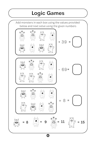 Maths and Logic Games for Brilliant Kids - 9 to 10 Years Old - Activity Book for Kids - Brain Boosting | Math Booster | Activity Book to develop Math Skills | Best Birthday, Return Gift