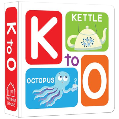 K to O – Mini Alphabet Board Book for Kids: Learn Letters K, L, M, N & O with Bright Pictures | Pocket-Sized Early Learning Book for Babies, Toddlers ... Book | Ages 0–5 Years | Perfect for Gifting