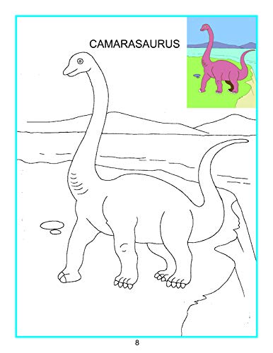 Dinosaurs Colouring Book for Kids Age 3–8 | Creative Colouring Pages with Fun Prehistoric Creatures | Engaging Activity to Boost Creativity, Focus & Motor Skills | Ideal for Preschool, Kindergarten & Young Artists