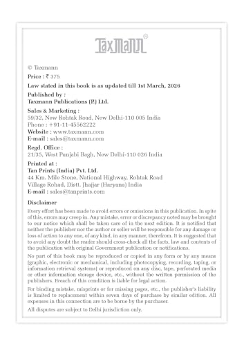 Taxmann's Code of Civil Procedure 1908 [Bare Act with Section Notes] – Comprehensive 2026 Edition Statutory Reference Presenting the Updated CPC with Notes for Clear Understanding