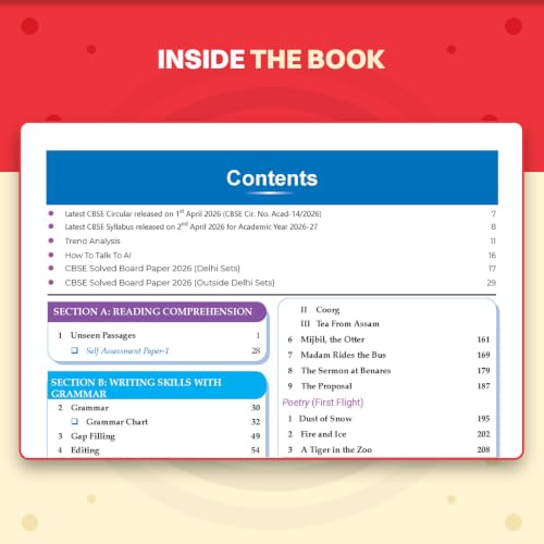 Oswaal CBSE Class 10 English Language & Literature Question Bank | Chapter & Topic-wise Solved Papers (2017–2026) | Based on Latest Syllabus (April 2026) | Includes 2026 Papers | For 2027 Exam