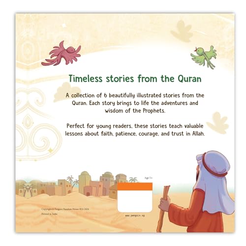 First Quran Stories: 6-in-1 illustrated Islamic Story Book for Kids| Prophets' Tales of Faith, Courage & Allah's Teachings| Ages 5+| [Select Learning]