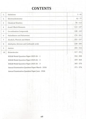 SPR 2nd PUC - CHEMISTRY - Handbook With Study Material | As Per The NCERT Syllabus and Latest Blue print KSEAB| For 2026 - 27| (Spr Examination Handbook With Study Material)