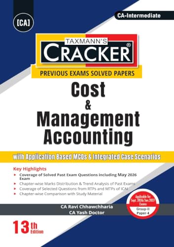 Taxmann's CRACKER COMBO for CA Inter | Sept. 2026/Jan. 2027 Exams | Group II – Papers 4 to 6 | CRACKER Series | CMA, Auditing, and FM SM | June 2026 Edition | Set of 3 Books