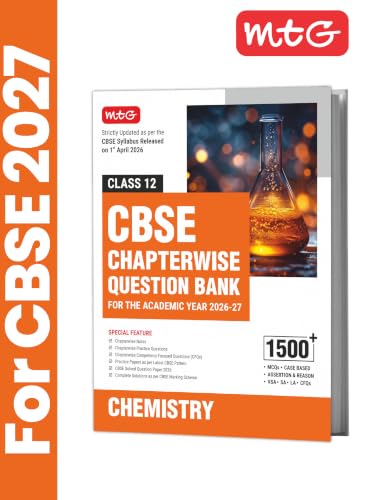 MTG CBSE Class 12 Chapterwise Question Bank Chemistry For 2027 Board Exam | Based on Latest CBSE Syllabus with 1500+ Questions