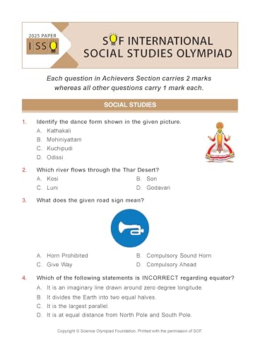 MTG International Social-Studies Olympiad (ISSO) Workbook Class 4 - Chapter-wise MCQs with Achievers Section - SOF Olympiad Books For 2026-27 Exam
