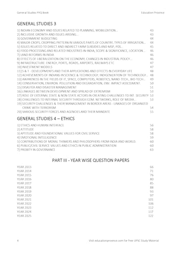 UPSC Mains PYQ: Topic wise Questions and Year wise Papers (Essay + GS 1-4)