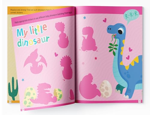 Dinosaur World Reusable Sticker Book For Children
