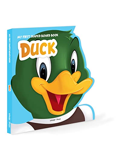 My First Shaped Board book - Duck, Die-Cut Animals, Picture Book for Children book cover