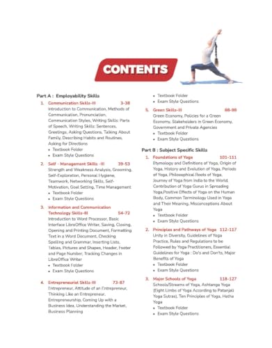 Arihant A Textbook of Yoga for CBSE Class 11 | Skill Education (Subject Code 841) | Employability Skills, Subject-Specific Skills, Diagrams & Exam-Style Questions | As per Latest CBSE Syllabus 2026–27