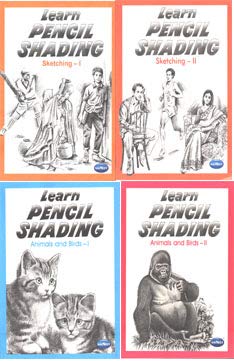 Learn Pencil Shading (Sketching / Animals and Birds) Combo of 4Books.