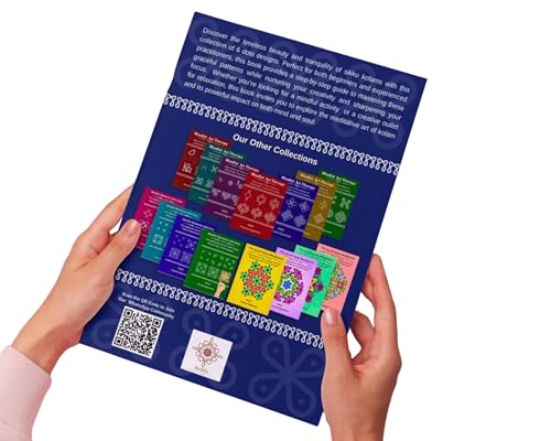 Mindful Kolam Art Volume 5 | 50 Step-by-Step Sikku Kolam and Muggulu Designs with 6 Dots | Rangoli Drawing and Coloring Book with Practice Grids | Art ... for Adults and Kids (Mindful Art Therapy)