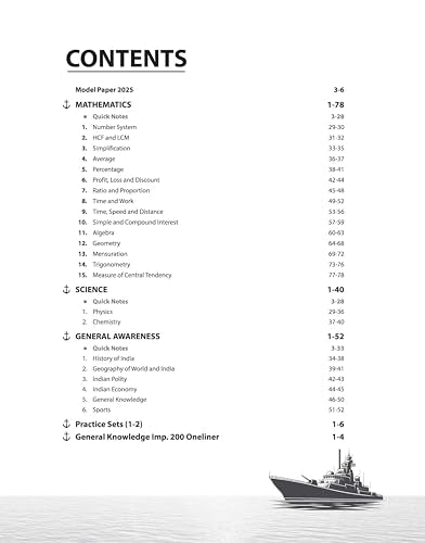 Arihant Indian Navy Agniveer MR (Matric Recruit) Exam | Complete Syllabus Coverage, Chapterwise PYQs, Maths Formulas