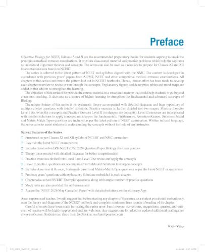 Pearson Objective Biology for NEET - Vol - II 2027 | Includes 2026 NEET cancelled paper & re exam paper | 9500 + MCQs| 2 mock test paper|NEET and NCERT curriculum