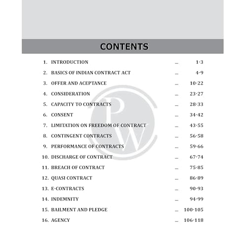 PW Judiciary Law of Contracts | Complete Guide For Judicial Service Exam Prep | Case Laws, Legal Maxim, In-Depth Coverage of Key Concepts & Detailed Analysis For Aspiring Judges [Paperback] PW (PW )