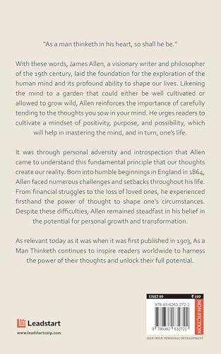 As A Man Thinketh in Modern English by James Allen [Premium Paperback] | Easy to Read Vs Original | Self Improvement Books | Human Psychology Book Under 100 Pages | Manifest and Think Better Thoughts