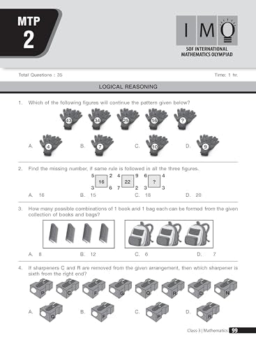 MTG Mathematics (IMO) Olympiad Prep Guide Class 3 | Detailed Theory, Exercise with Self Test For Practice | SOF Olympiad Books For Exam 2026-27 (Useful For Level-1 & 2)