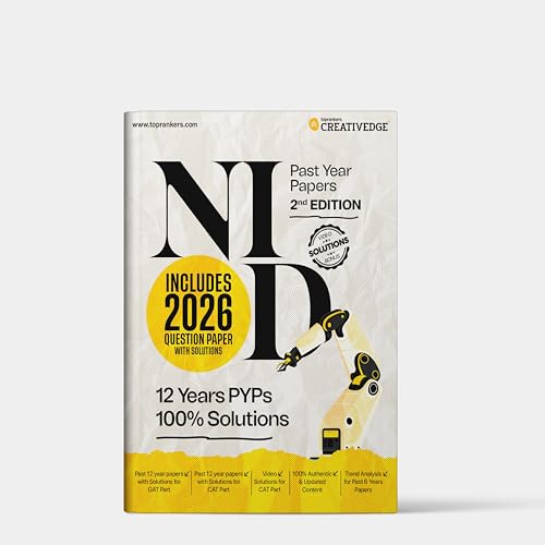 NID, NIFT, and UCEED Past Year Papers (Solved) | Includes 2026 Papers with solution | Complete Study Pack for Top Design Exams