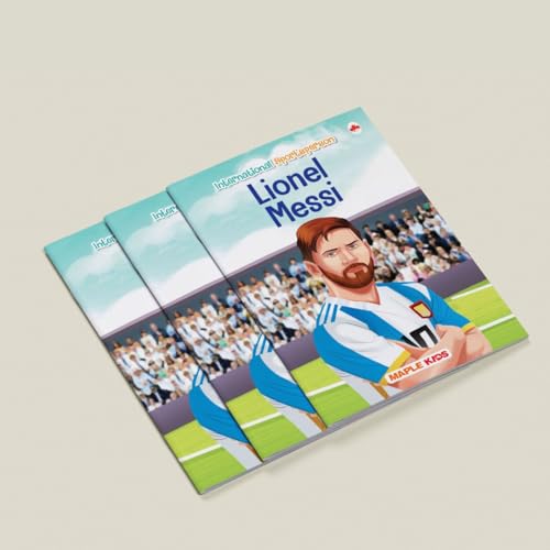Story Books for Kids - Sportspersons (Set of 5 Books) (Illustrated) - International Sportsmen - Messi, Roger Federer, Serena Williams, Michael Jordan, Usain Bolt - Biographies for Children - Age 6+