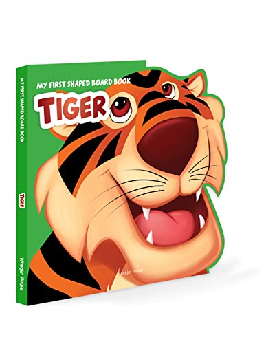 My First Shaped Board book - Tiger, Die-Cut Animals, Picture Book for Children book cover