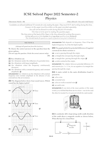 Oswaal ICSE 10 Previous Years' Solved papers | Year-wise (2017-2026) | Class 10 Physics | Chemistry | Maths | Biology | History & Civics | Geography | Hindi | English 1 | English 2 | For 2027 Exam
