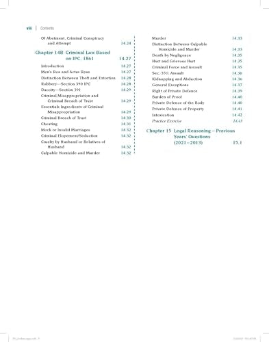 Legal Awareness and Legal Reasoning for CLAT, SLAT, AILET, 12e (Old edition)