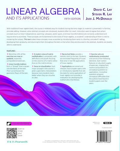 Linear Algebra and Its Applications, 5th Edition - Pearson
