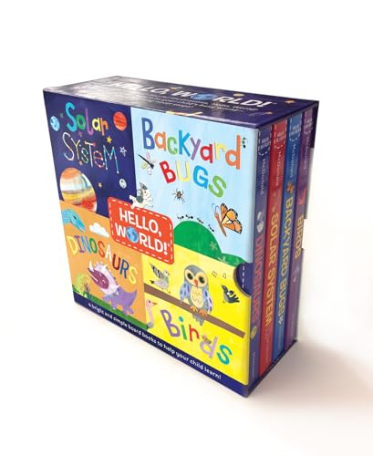 Hello, World! Boxed Set : Solar System; Dinosaurs; Backyard Birds; Bugs book cover