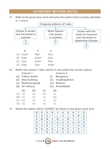 MTG International Social-Studies Olympiad (ISSO) Workbook Class 4 - Chapter-wise MCQs with Achievers Section - SOF Olympiad Books For 2026-27 Exam