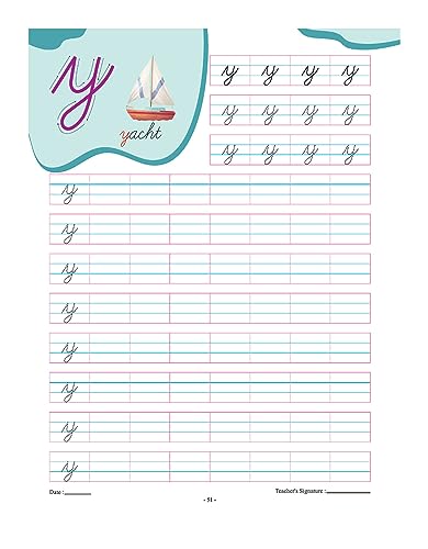InIkao Cursive Writing Book on Capital & Small Letters for Kids Age 3+ Years | Trace and Write Handwriting Practice Workbook on English Alphabet Cursive Capital & Small Letters