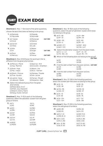 Arihant CUET UG 2026 General Aptitude Test (Section III) Chapterwise Notes & Question Bank | Based on NTA Test Pattern | 1000+ MCQs, Quick Revision ... Qs | CUET 2025 Solved Paper & Online Support