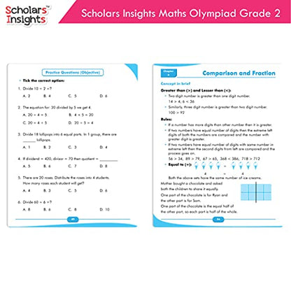 Scholars Insights Maths Olympiad Grade 2 – Paperback | Maths Olympiad Workbook for Class 2 | Competitive Exam Practice Book for IMO & School Olympiads | Grade 2 Maths Practice for Age 7–10