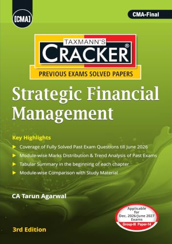 Taxmann's CRACKER COMBO for CMA Final | Dec. 2026/June 2027 Exams | Group III – Papers 13 to 16 | CRACKER Series | CLE, SFM, DIT, and SCM | July 2026 Edition | Set of 4 Books