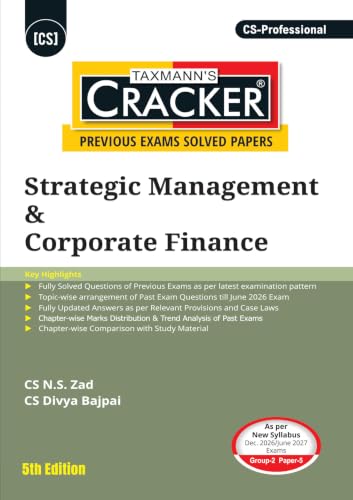 Taxmann's CRACKER COMBO for CS Professional | Dec. 2026/June 2027 Exams | Group 2 – Papers 5 & 6 | CRACKER Series | SMCF and CRVI | June 2026 Edition | Set of 2 Books