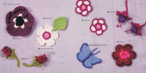 100 Flowers to Knit & Crochet: A Collection of Beautiful Blooms for Embellishing Clothes, Accessories, Cushions and Throws