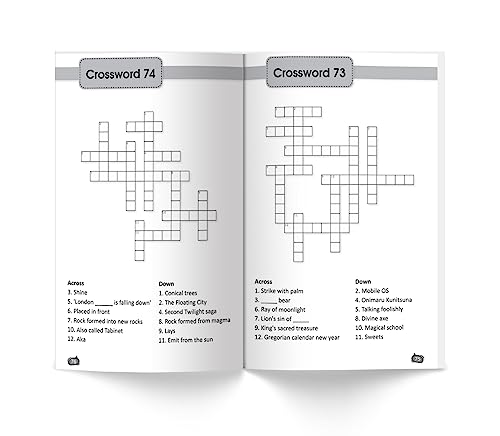 Crossword Puzzles Book 1 For Childrens (Age 8+ Years) | 170+ Engaging Puzzles & Answer | 2000+ English Words | Vocabulary Building | Cognitive & Reasoning Skills | Brain Booster | Paperback Edition