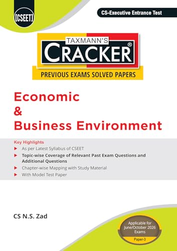 Taxmann's CRACKER Combo for CSEET | June/Oct. 2026 Exams – Papers 1 to 4 | CRACKER Series | BCOM, FOA, E&BE, and BL&M | March/May 2026 Editions | Set of 4 Books