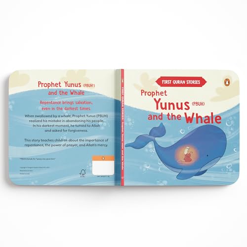 First Quran Stories: Prophet Yunus (PBUH) and the Whale: An Illustrated Story Book for Kids About Prophet | Inspirational Islamic Story | Teaches About Faith, Prayer & Mercy I Ages 5+ [Select Learning]