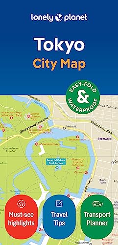 Lonely Planet Tokyo City Map: Durable, Waterproof, Easy-Fold Planning Map with Attractions & Walking Tours (Compact City Planning Maps)