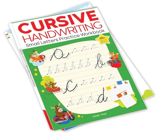 Cursive Handwriting – Small Letters: Practice Workbook | Ages 5–8 Years | Step-By-Step Letter Formation | Tracing Practice |Kids Fine Motor Skills | Premium Paperback | Children | Latest Edition