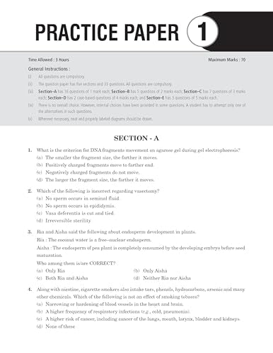 MTG CBSE Class 12 Chapterwise Question Bank Biology For 2027 Board Exam | Based on Latest CBSE Syllabus with 1300+ Questions